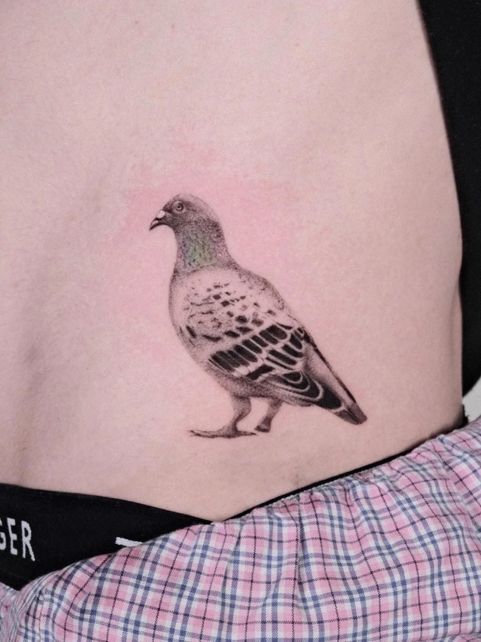 Fine Line, Birds & Botanicals tattoo by Alejandra at Baroness Tattoo, Garland TX