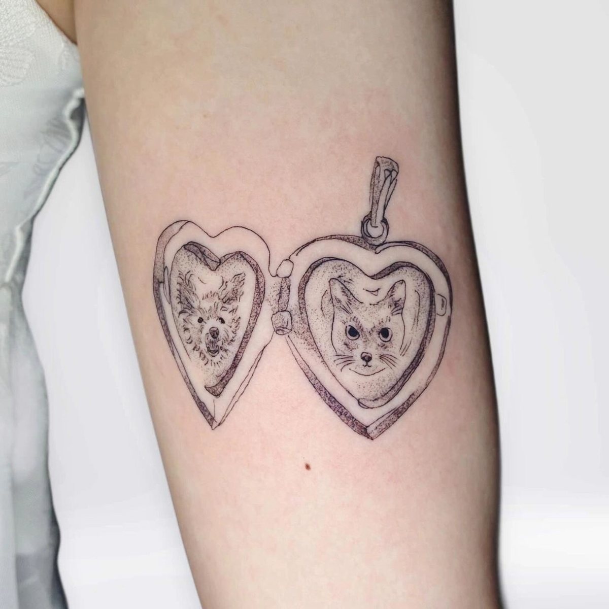 Fine Line Blackwork & Micro-Realism tattoo by Mayra at Baroness Tattoo, Garland TX