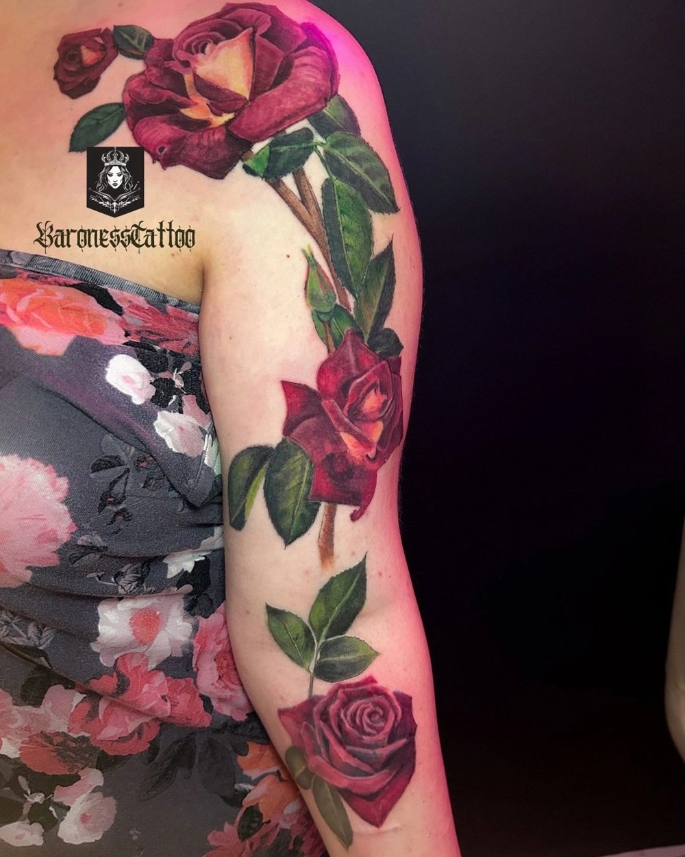 Fine Art, Color & Restorative Tattooing tattoo by Katherine at Baroness Tattoo, Garland TX