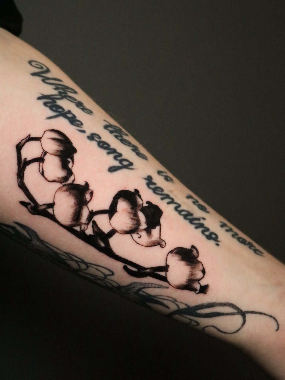 Medieval Etching & Curiosities tattoo by Mikey at Baroness Tattoo, Garland TX