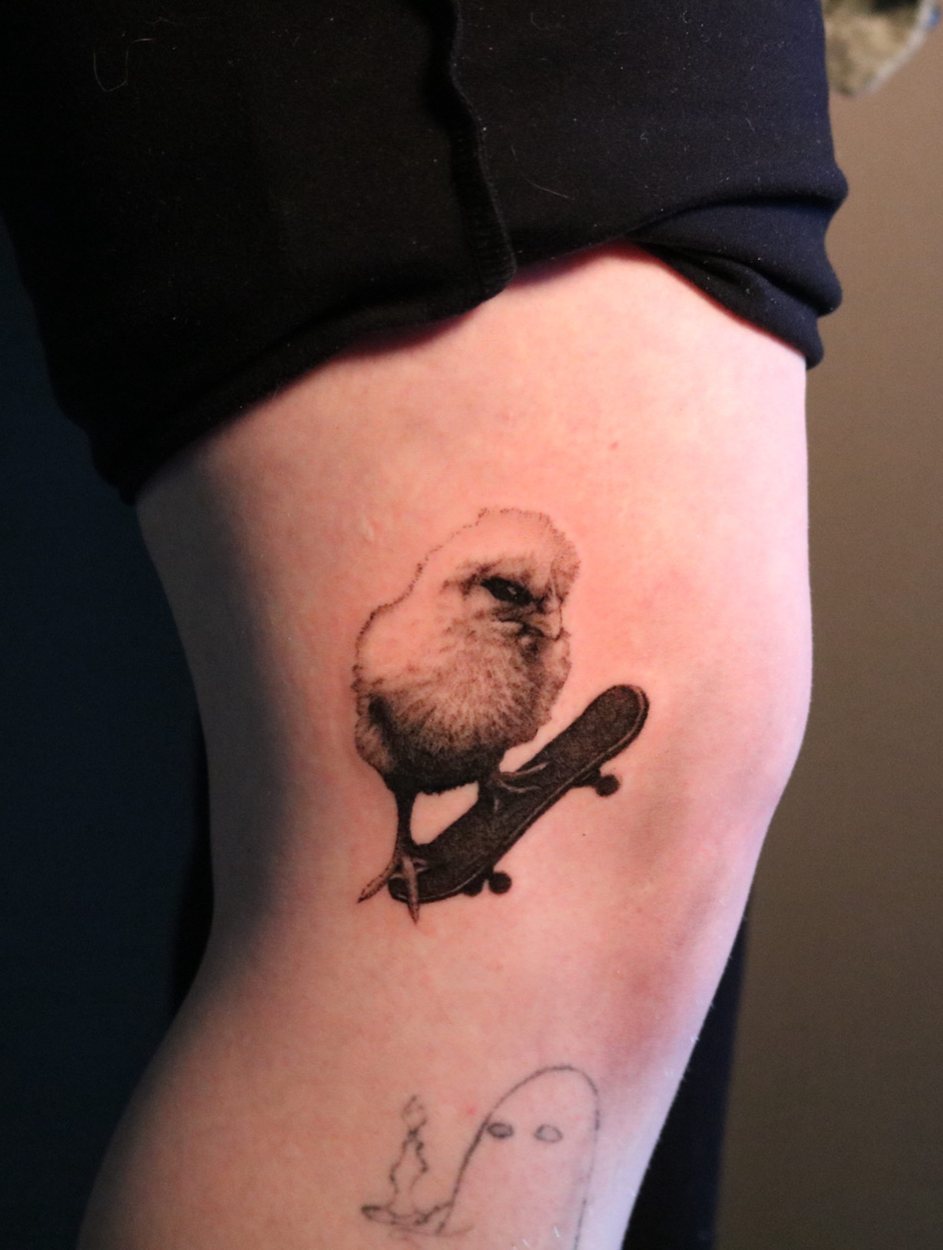 Medieval Etching & Curiosities tattoo by Mikey at Baroness Tattoo, Garland TX
