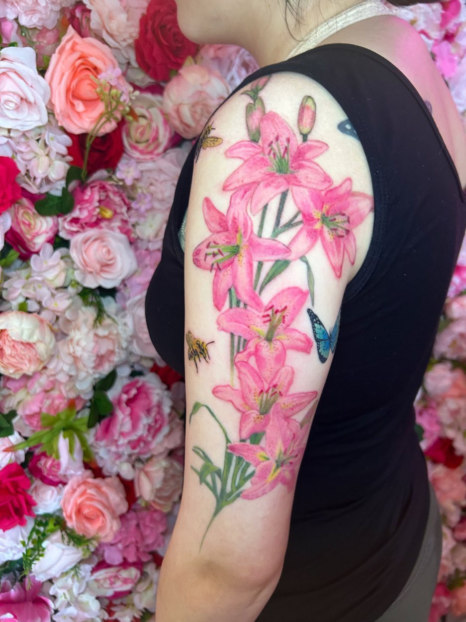 Fine Art, Color & Restorative Tattooing tattoo by Katherine at Baroness Tattoo, Garland TX
