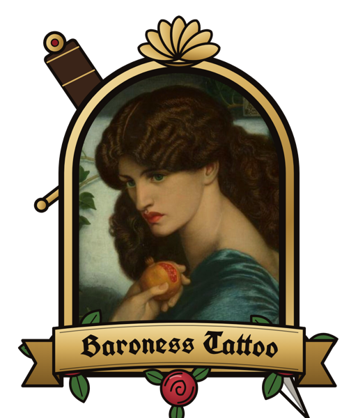 Baroness Tattoo sticker, Proserpine